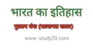 Read more about the article गुलाम वंश (सल्तनत काल)