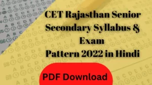 Read more about the article RSMSSB CET Senior Secondary Syllabus