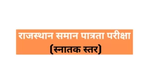 Read more about the article Rajasthan CET Syllabus hindi PDF 2022 Download Notes | राजस्थान समान पात्रता परीक्षा स्नातक स्तर