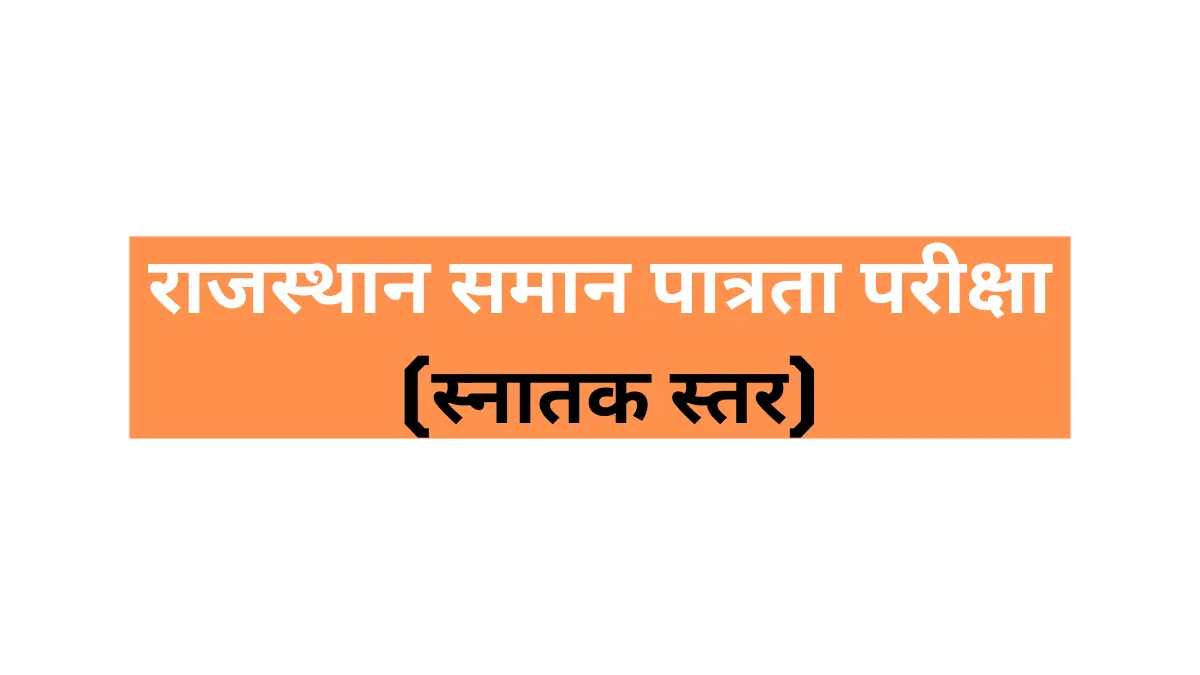 You are currently viewing Rajasthan CET Syllabus hindi PDF 2022 Download Notes | राजस्थान समान पात्रता परीक्षा स्नातक स्तर