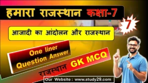 आजादी का आंदोलन और राजस्थान