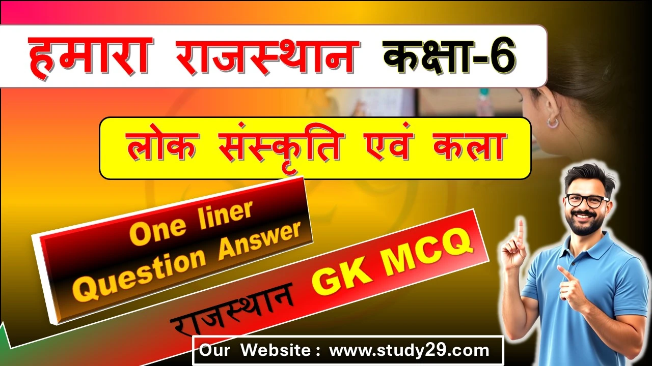 You are currently viewing लोक संस्कृति एवं कला | कक्षा 6 SST | MCQ